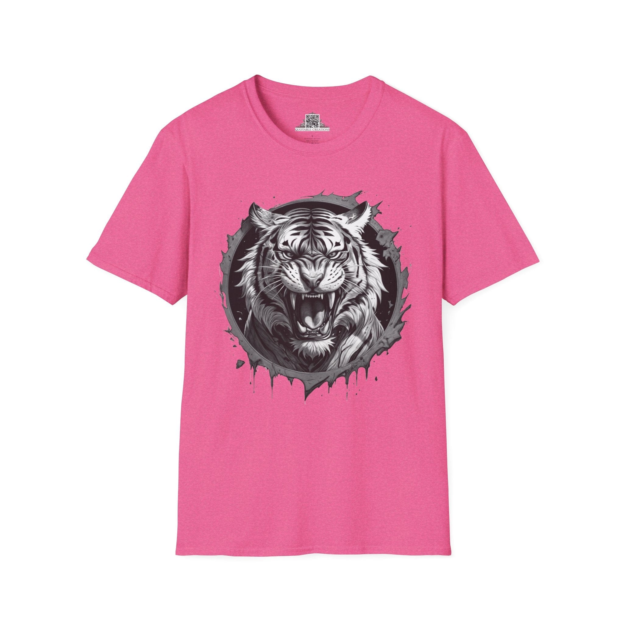 Printify T-Shirt S / Heather Heliconia Tiger Wild Motivation - T-Shirt