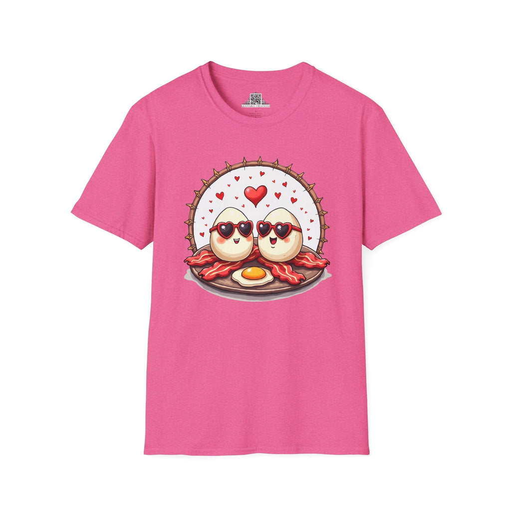 Printify T-Shirt S / Heather Heliconia Unbeatable Love Eggs - Love & Fun T-Shirt