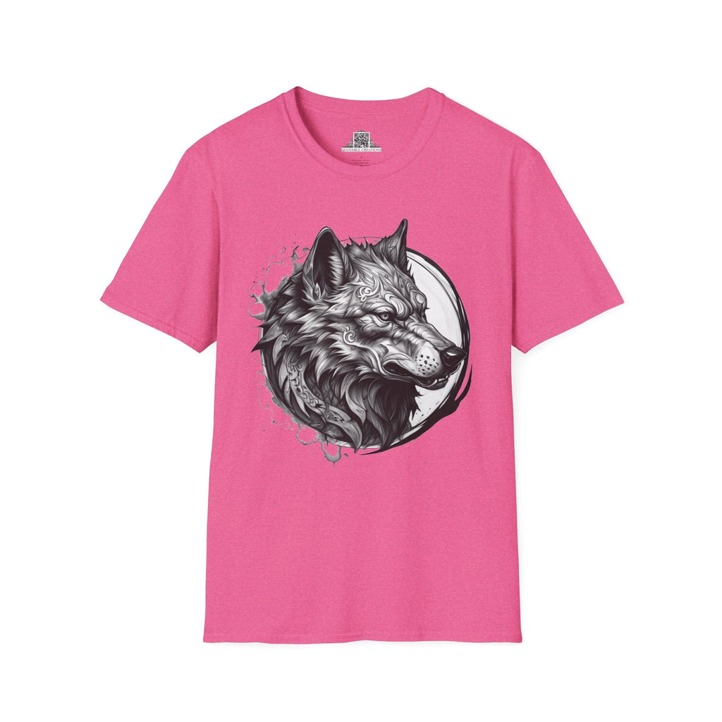 Printify T-Shirt S / Heather Heliconia Wolf Wild Motivation - T-Shirt