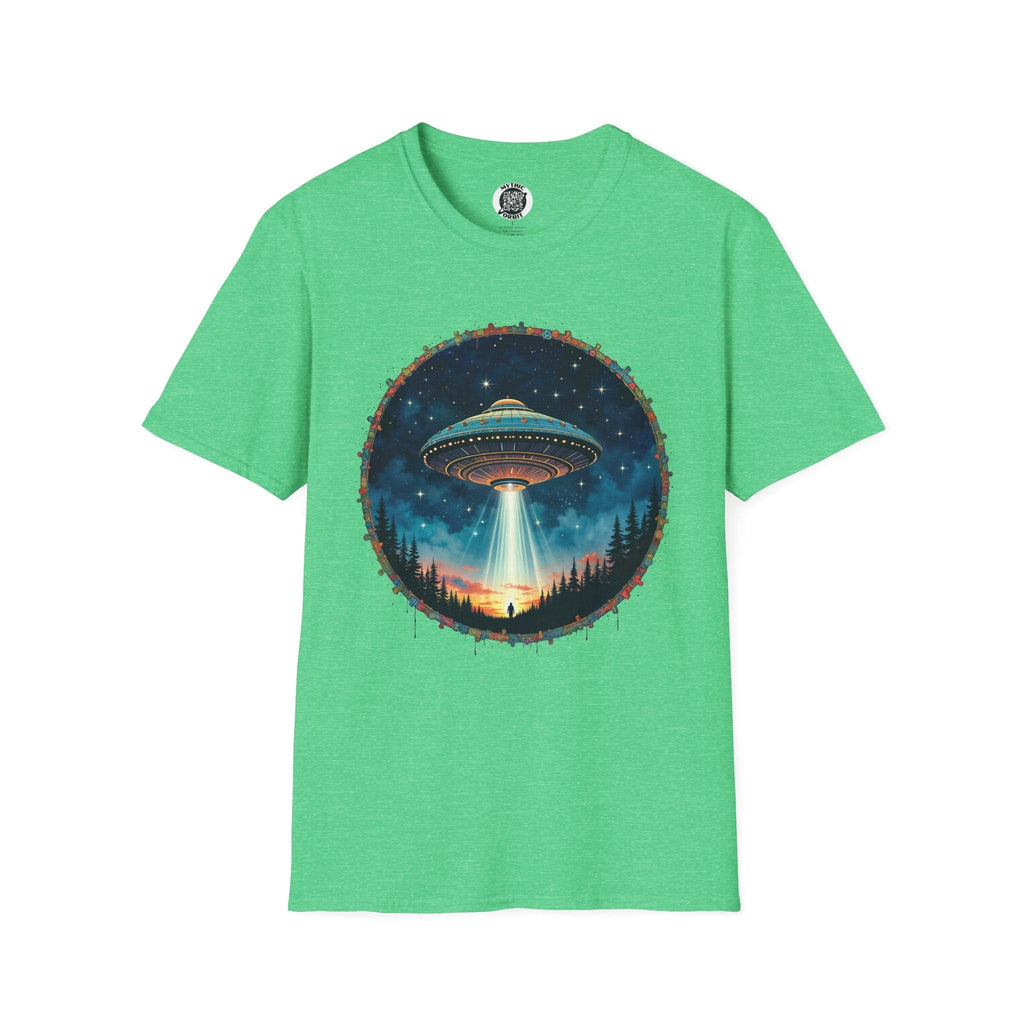 Printify T-Shirt S / Heather Irish Green Aliens Are Here - UFO & Cosmic T-Shirt