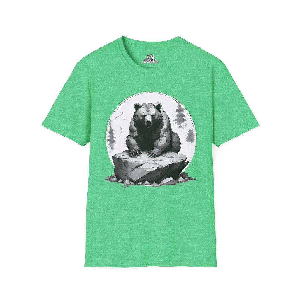 Printify T-Shirt S / Heather Irish Green Bear Wild Motivation - Softstyle T-Shirt