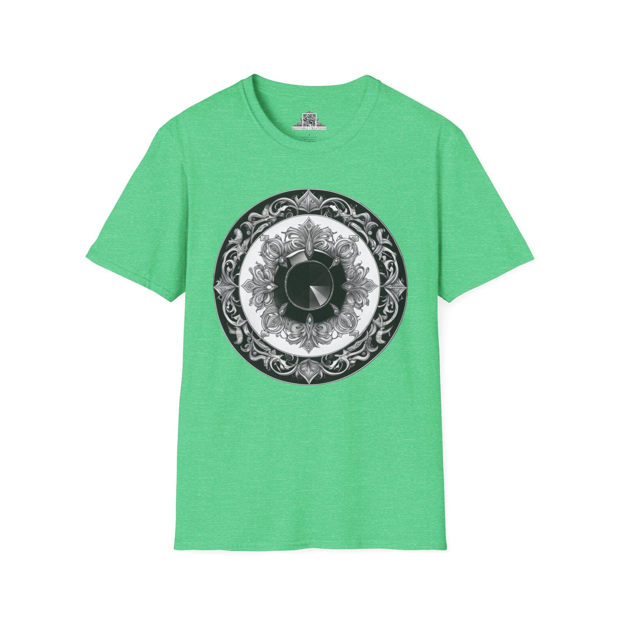 Printify T-Shirt S / Heather Irish Green Black Tourmaline - Crystals & Gemstones T-Shirt