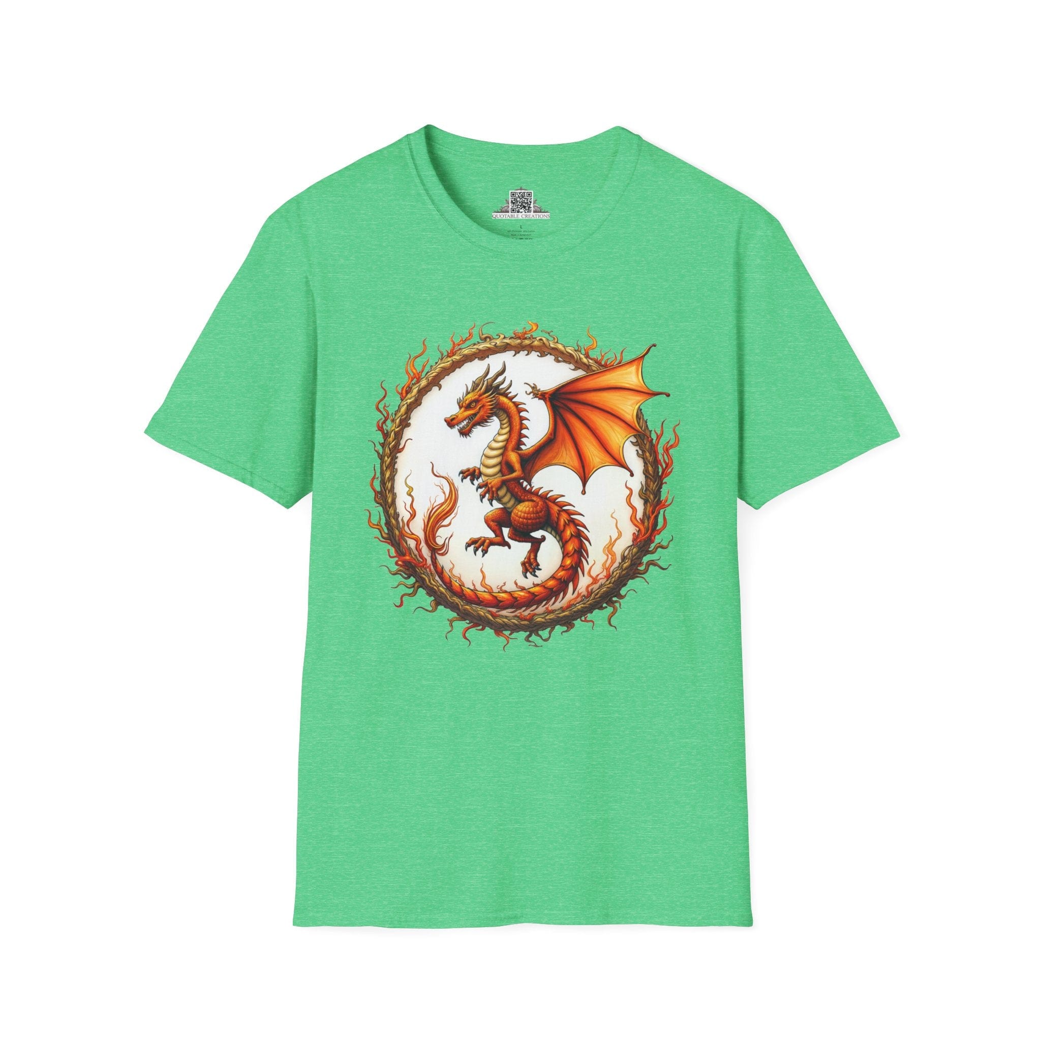 Printify T-Shirt S / Heather Irish Green Blazewing - Dragons & Magic T-Shirt