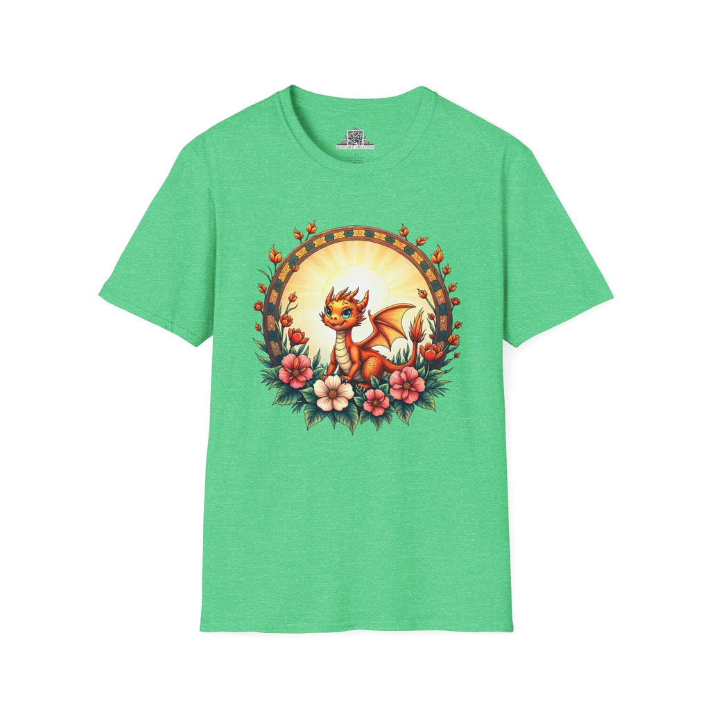 Printify T-Shirt S / Heather Irish Green Emberheart - Dragons & Magic T-Shirt