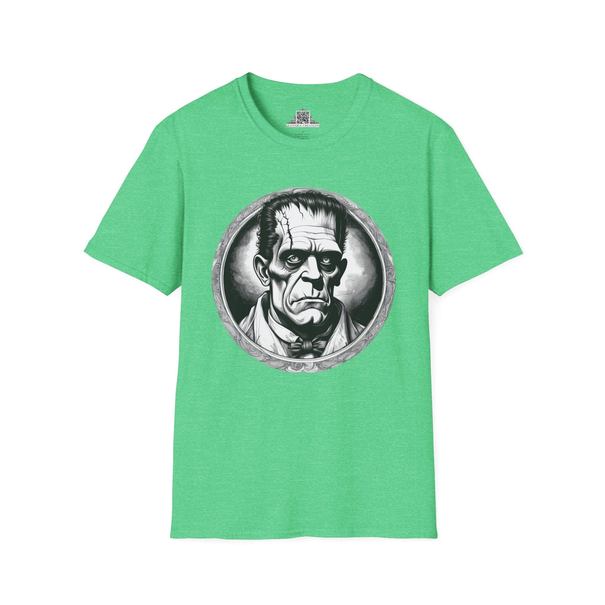 Printify T-Shirt S / Heather Irish Green Frankenstein Mysteries & Monsters T-Shirt