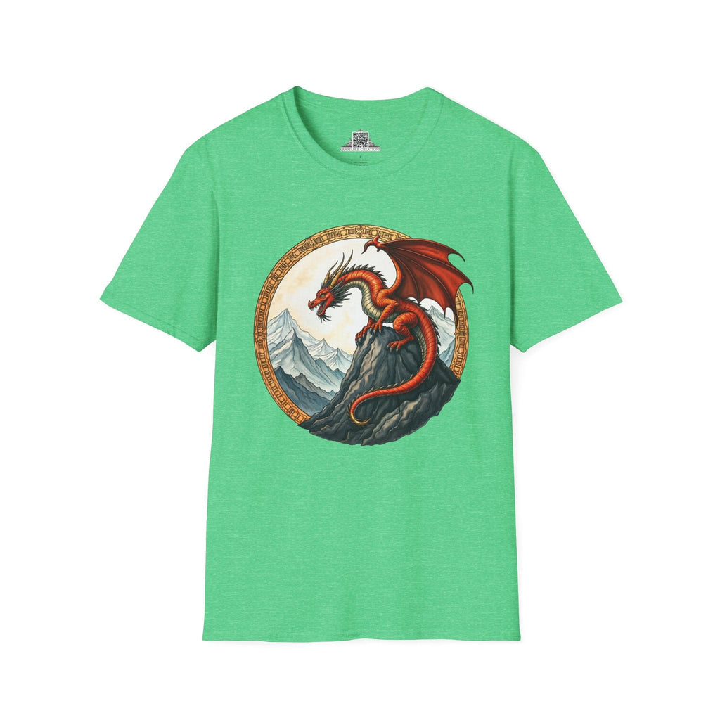 Printify T-Shirt S / Heather Irish Green Frostfire - Dragons & Magic T-Shirt