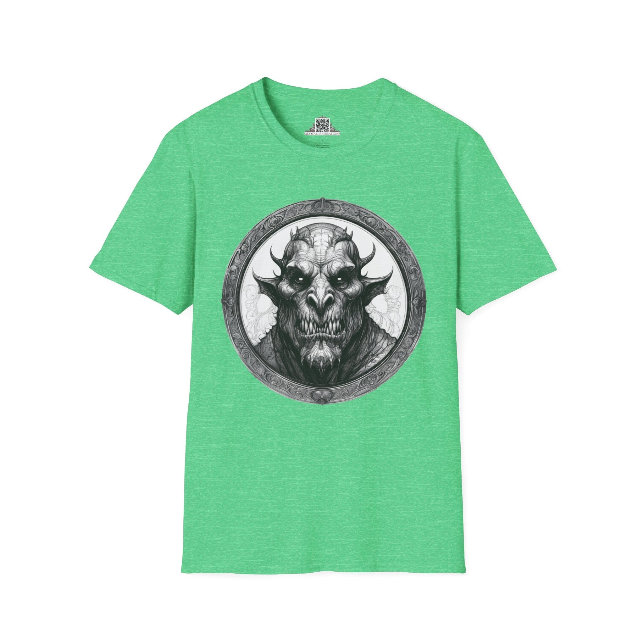 Printify T-Shirt S / Heather Irish Green Grendel Heroes & Quests - T-Shirt