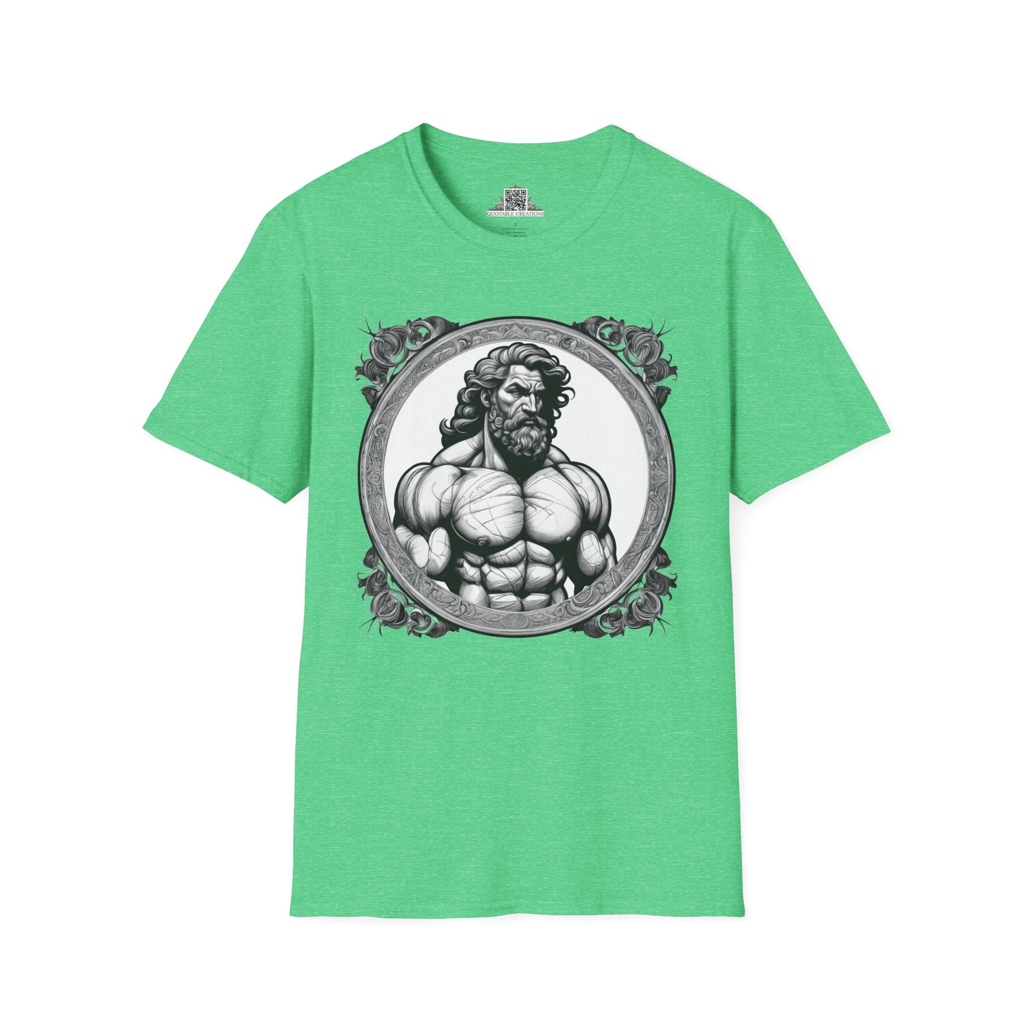 Printify T-Shirt S / Heather Irish Green Hercules Heroes & Quests - T-Shirt