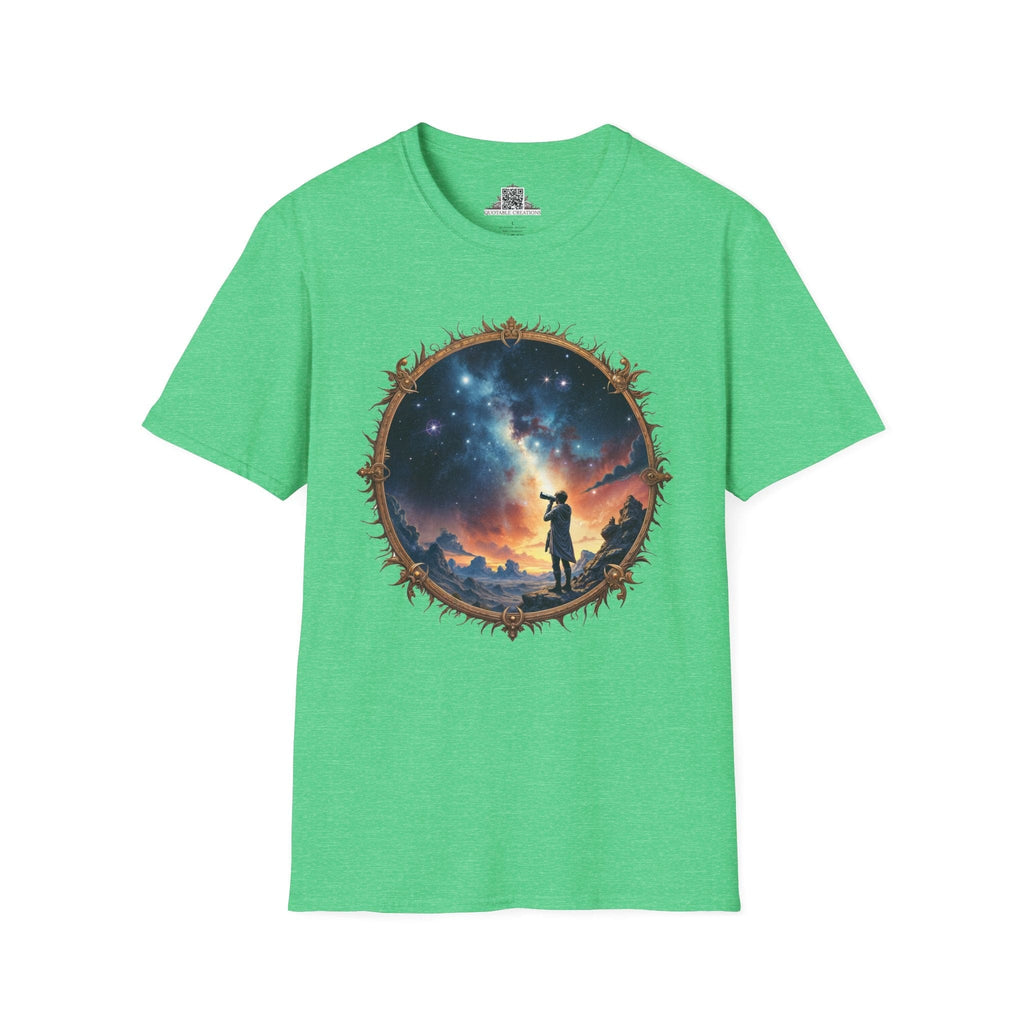 Printify T-Shirt S / Heather Irish Green I Choose to Believe UFO & Cosmic - T-Shirt