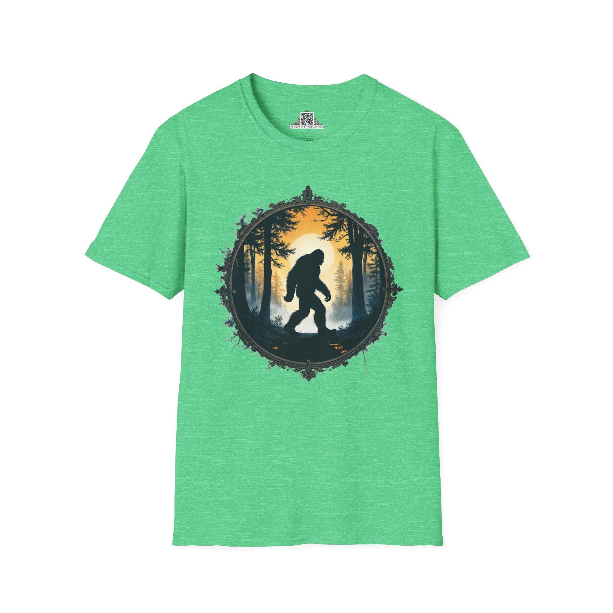 Printify T-Shirt S / Heather Irish Green In Search of Sasquatch - Bigfoot & Legends T-Shirt