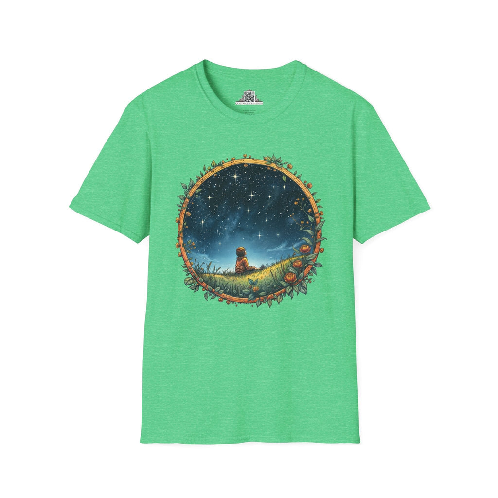 Printify T-Shirt S / Heather Irish Green Keep Your Eyes on the Skies UFO & Cosmic - T-Shirt