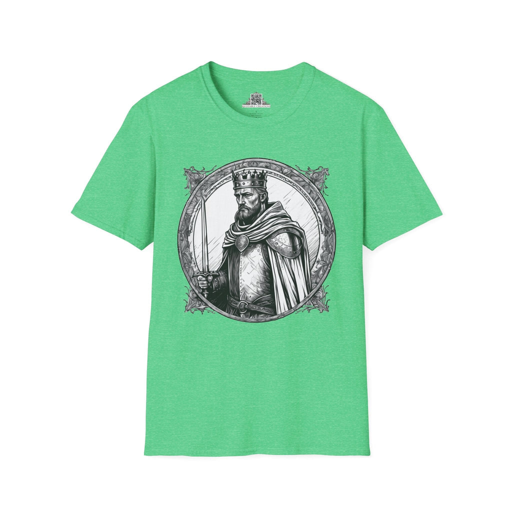 Printify T-Shirt S / Heather Irish Green King Arthur Heroes & Quests - T-Shirt