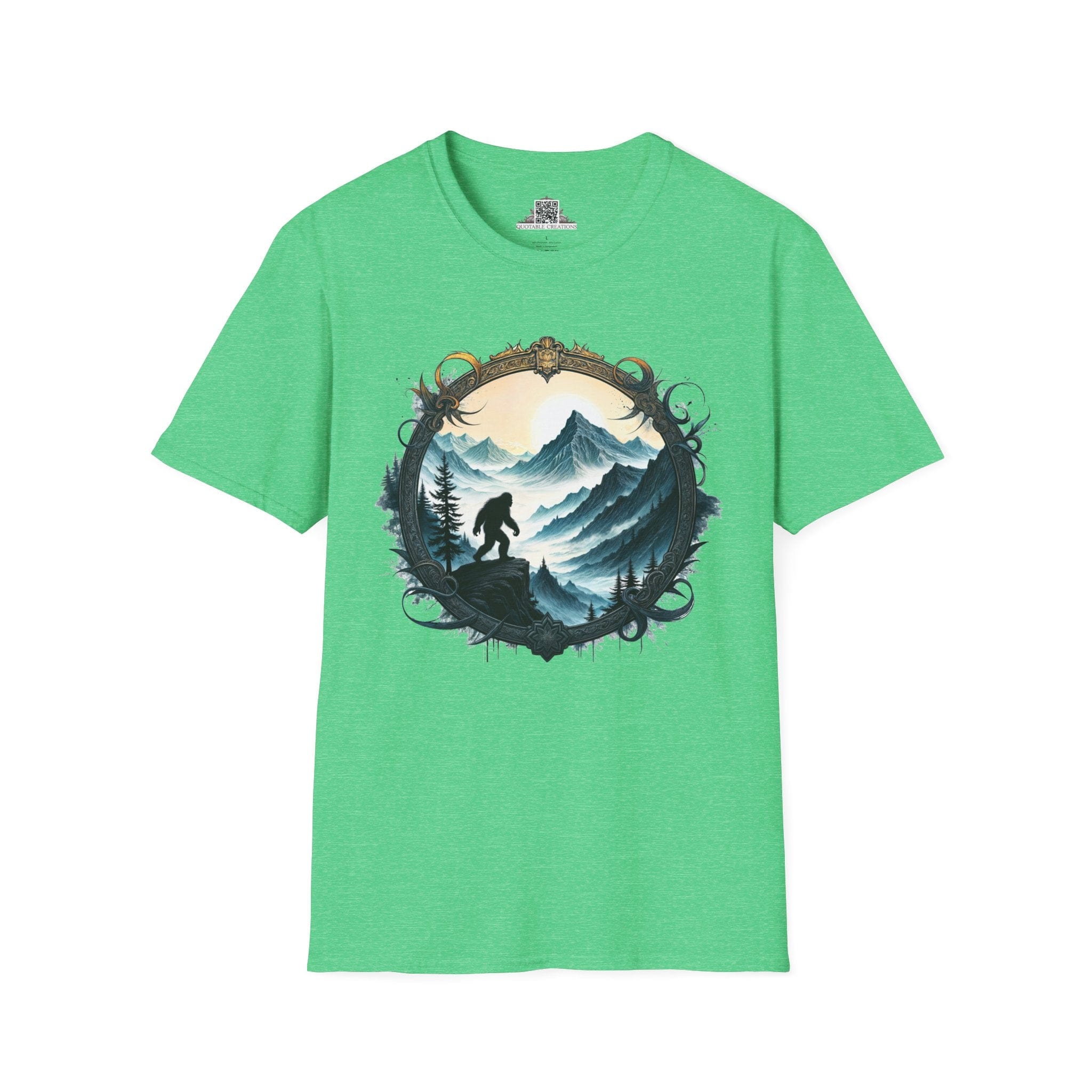Printify T-Shirt S / Heather Irish Green Legends of the Wilderness - Bigfoot & Legends T-Shirt