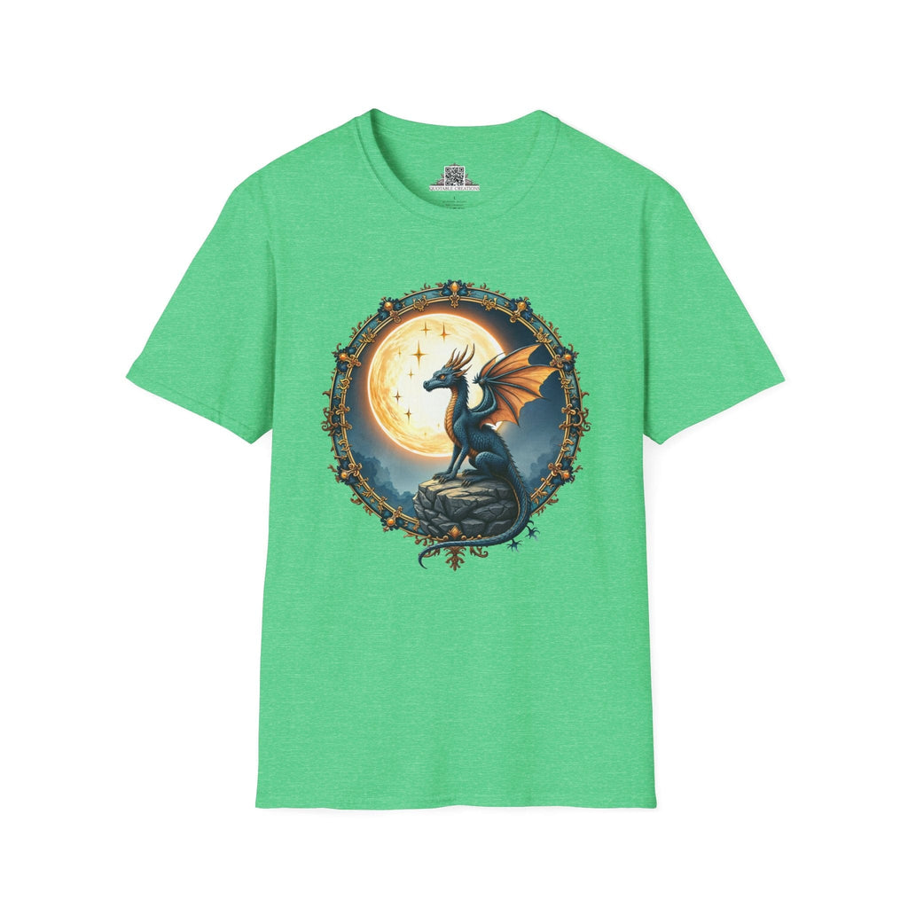 Printify T-Shirt S / Heather Irish Green Lunar Ember - Dragons & Magic T-Shirt