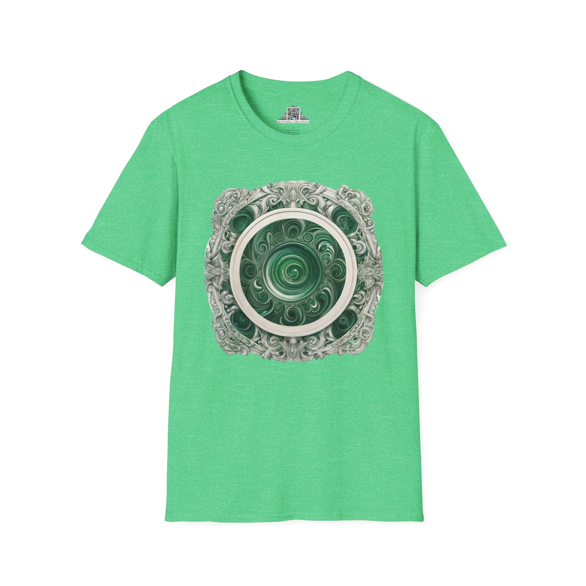 Printify T-Shirt S / Heather Irish Green Malachite - Crystals & Gemstones T-Shirt