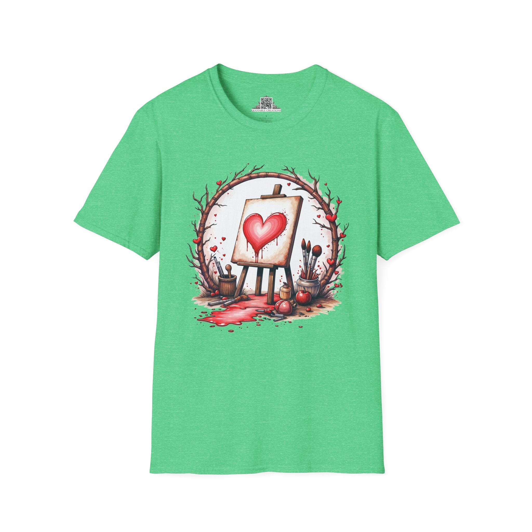 Printify T-Shirt S / Heather Irish Green My Masterpiece Art - Love & Fun T-Shirt