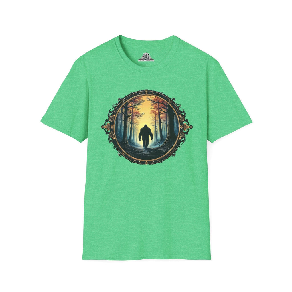 Printify T-Shirt S / Heather Irish Green Mystery of the Forest - Bigfoot & Legends T-Shirt