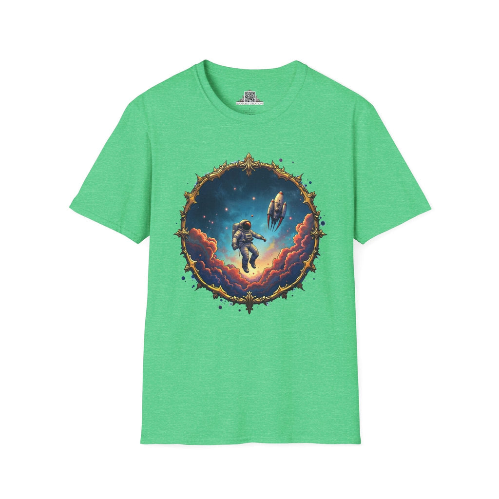 Printify T-Shirt S / Heather Irish Green New Horizons UFO & Cosmic - T-Shirt