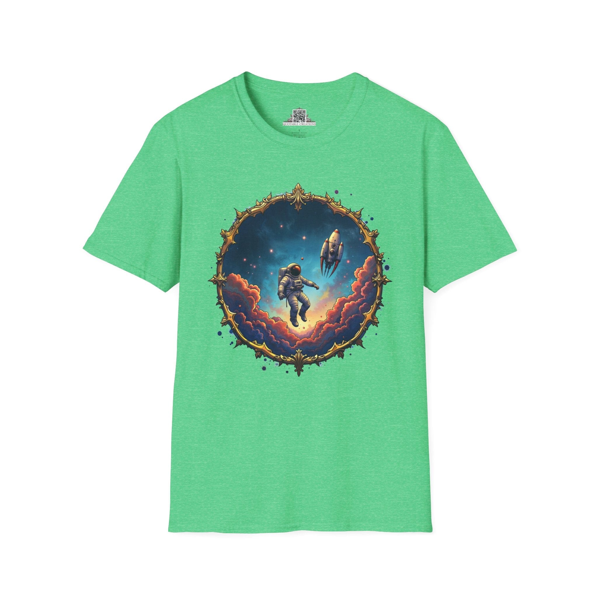 Printify T-Shirt S / Heather Irish Green New Horizons UFO & Cosmic - T-Shirt