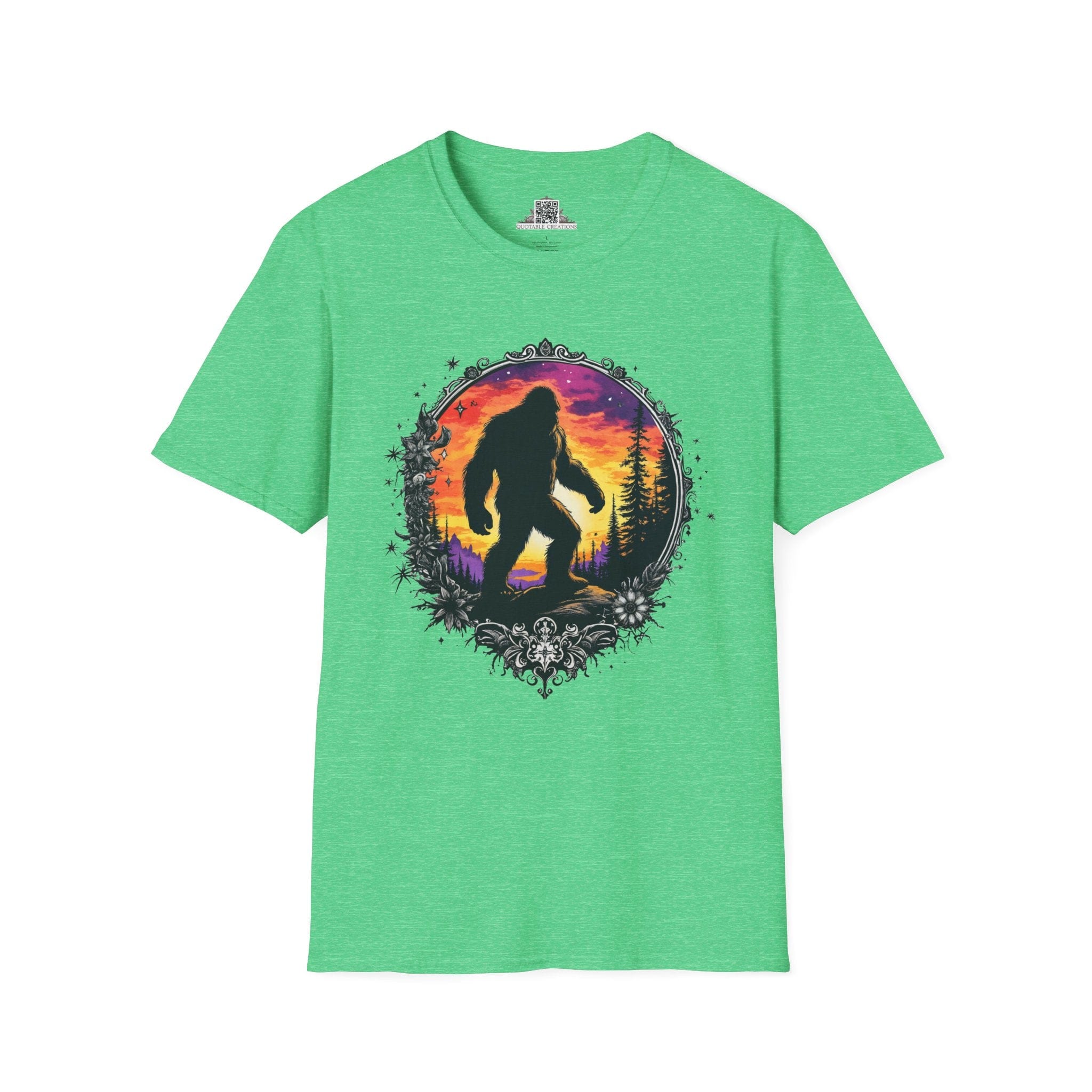 Printify T-Shirt S / Heather Irish Green Sasquatch Sightings - Bigfoot & Legends T-Shirt