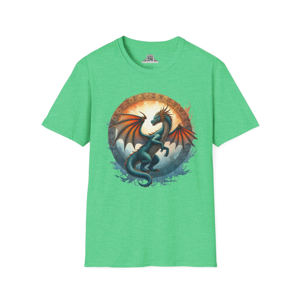 Printify T-Shirt S / Heather Irish Green Skyfire - Dragons & Magic T-Shirt