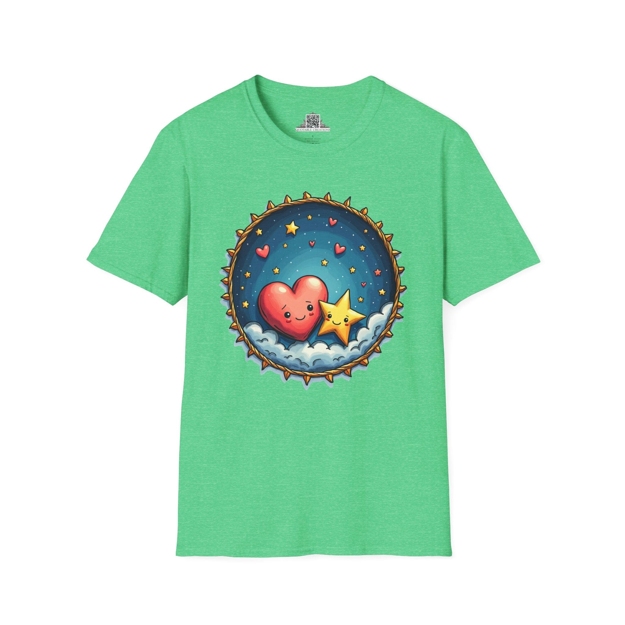 Printify T-Shirt S / Heather Irish Green Sparks of Love - Love & Fun T-Shirt