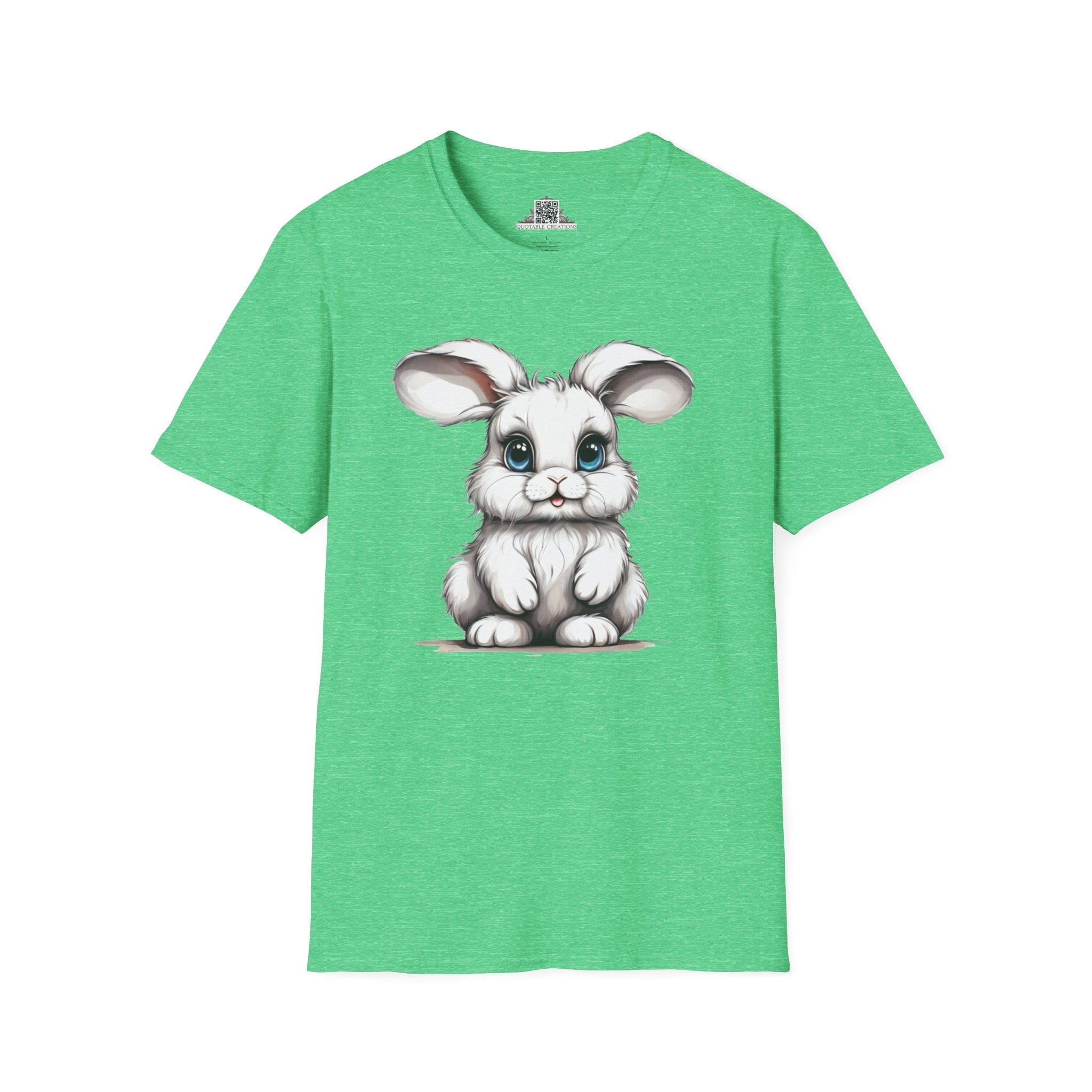 Printify T-Shirt S / Heather Irish Green T-Shirt - Baby Bunny - Hyper Cute