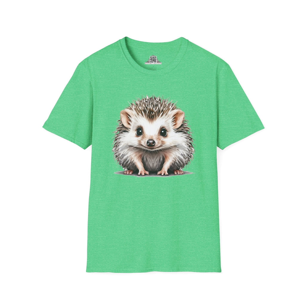 Printify T-Shirt S / Heather Irish Green T-Shirt - Baby Hedgehog - Hyper Cute