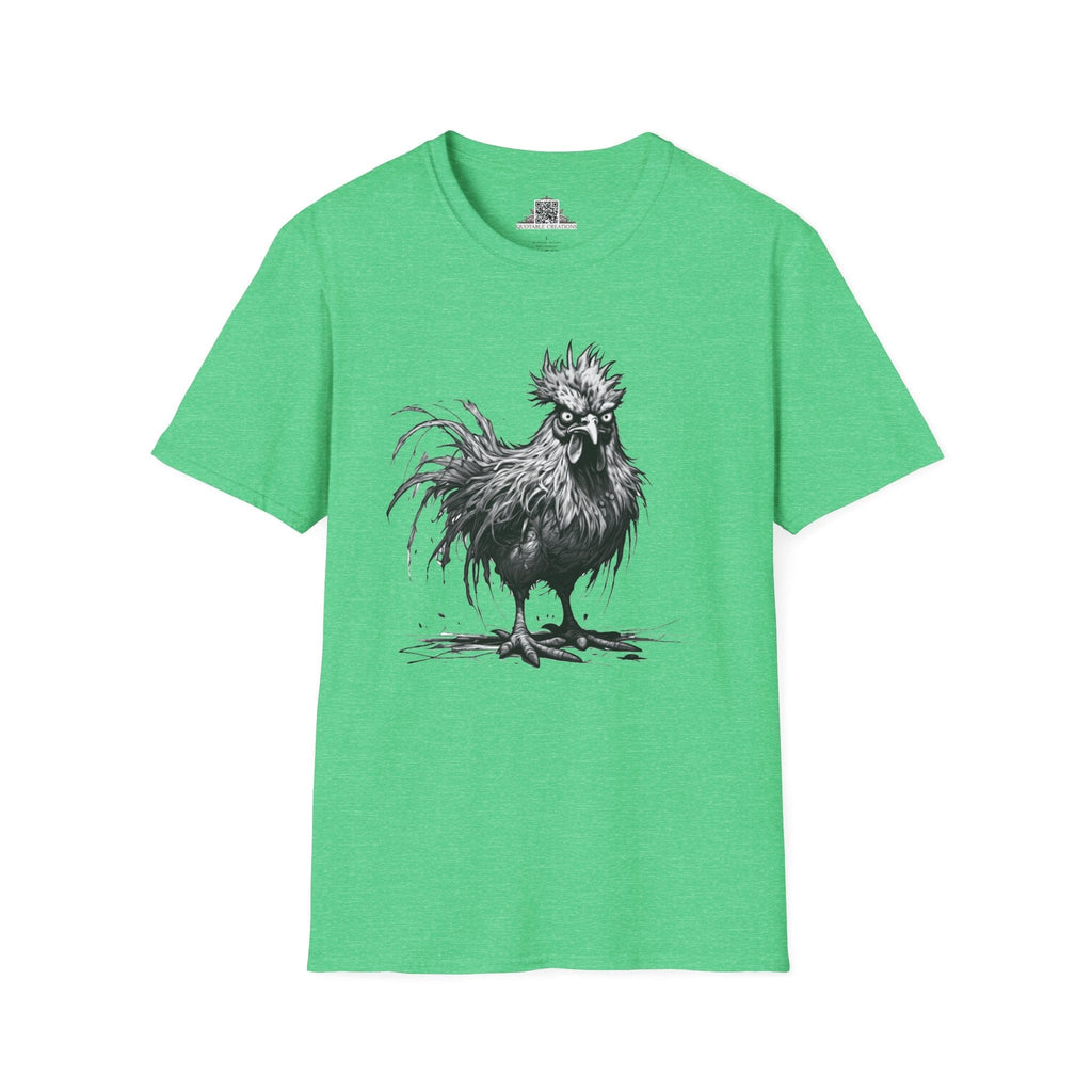 Printify T-Shirt S / Heather Irish Green T-Shirt - I'm Fine Chicken - Everything's Fine