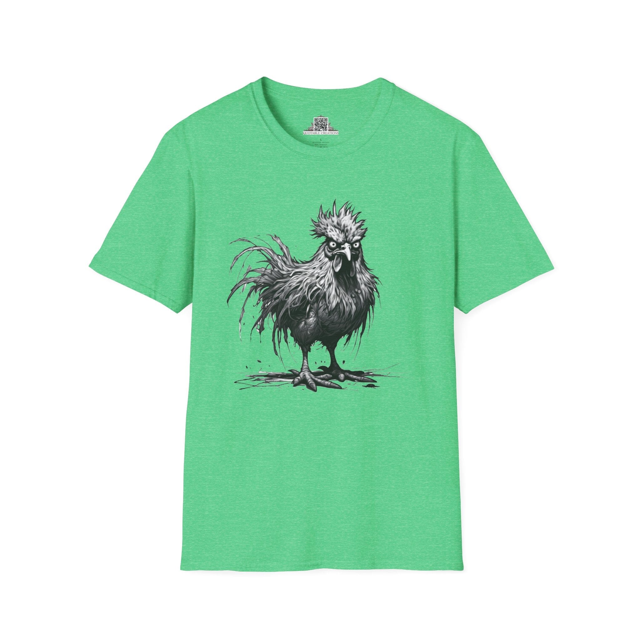 Printify T-Shirt S / Heather Irish Green T-Shirt - I'm Fine Chicken - Everything's Fine