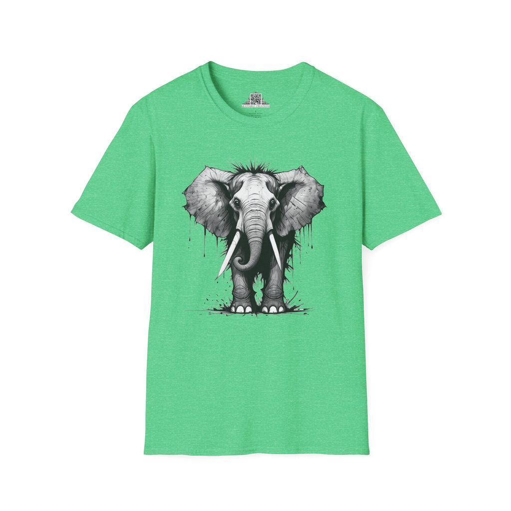 Printify T-Shirt S / Heather Irish Green T-Shirt - I'm Fine Elephant - Everything's Fine