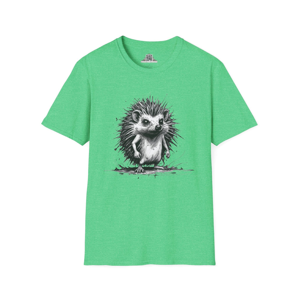 Printify T-Shirt S / Heather Irish Green T-Shirt - I'm Fine Hedgehog - Everything's Fine