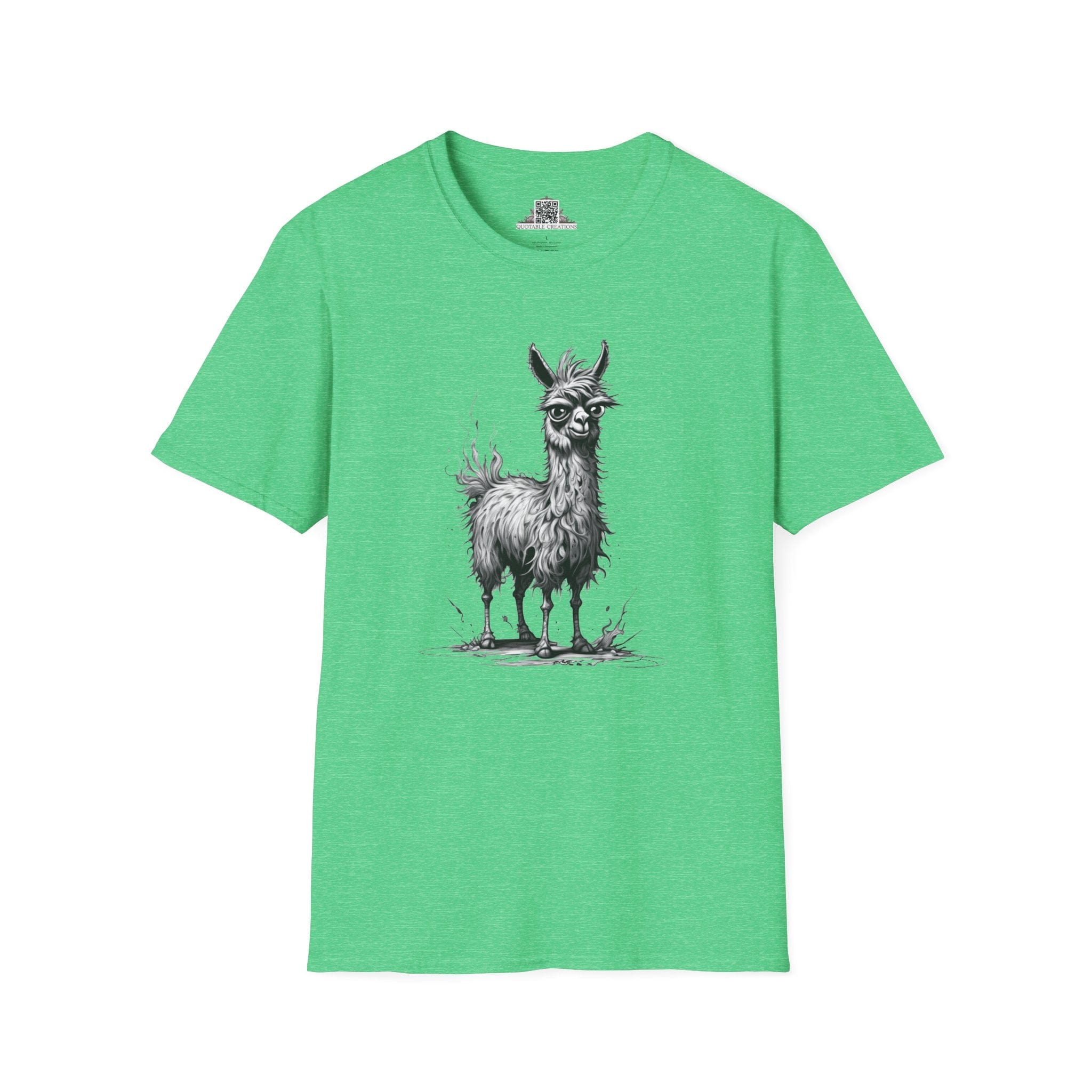 Printify T-Shirt S / Heather Irish Green T-Shirt - I'm Fine Llama- Everything's Fine
