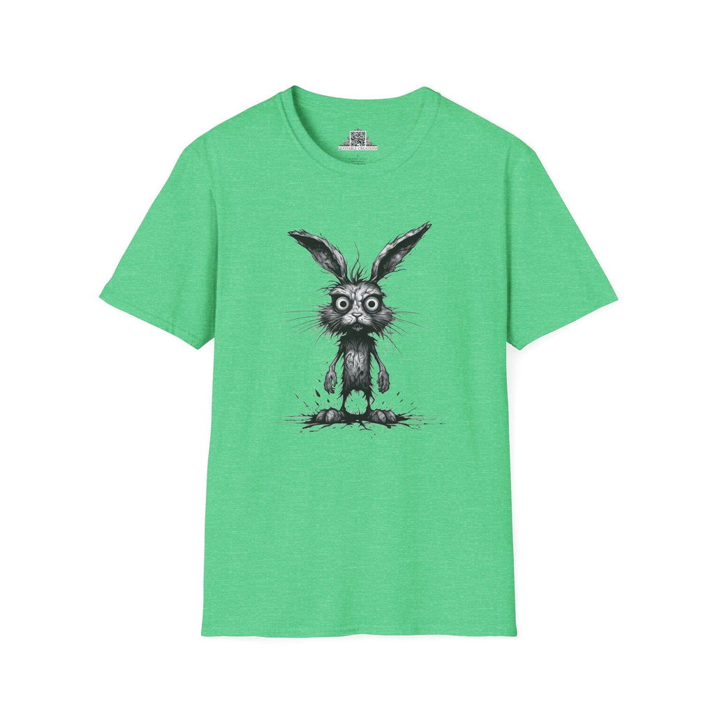 Printify T-Shirt S / Heather Irish Green T-Shirt - I'm Fine Rabbit - Everything's Fine