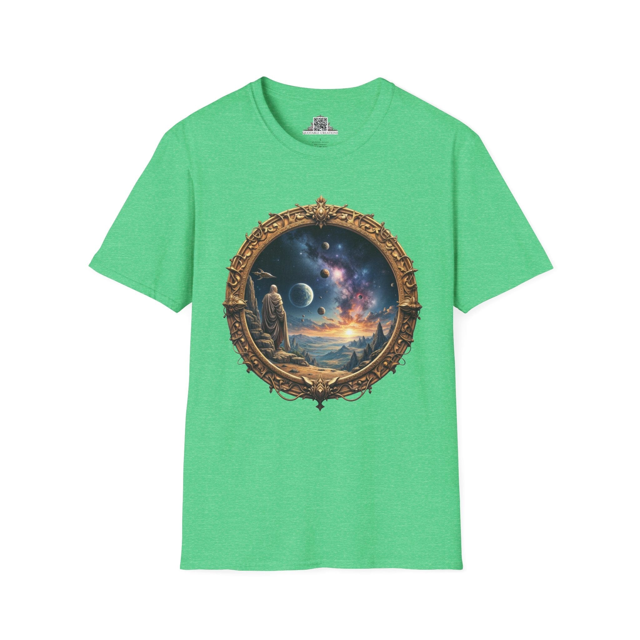 Printify T-Shirt S / Heather Irish Green They Exist UFO & Cosmic - T-Shirt
