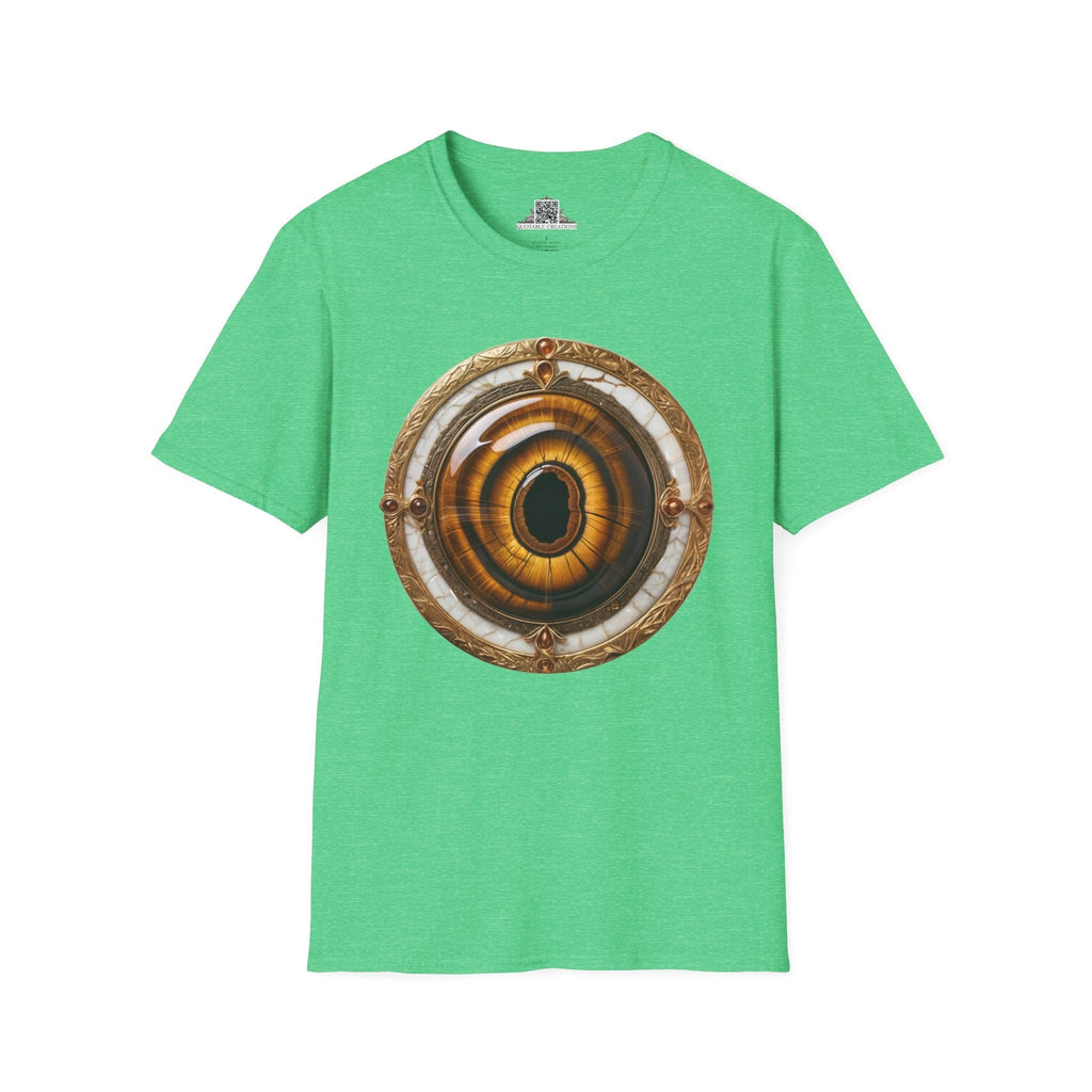 Printify T-Shirt S / Heather Irish Green Tiger's Eye Crystals Gemstones - T-Shirt