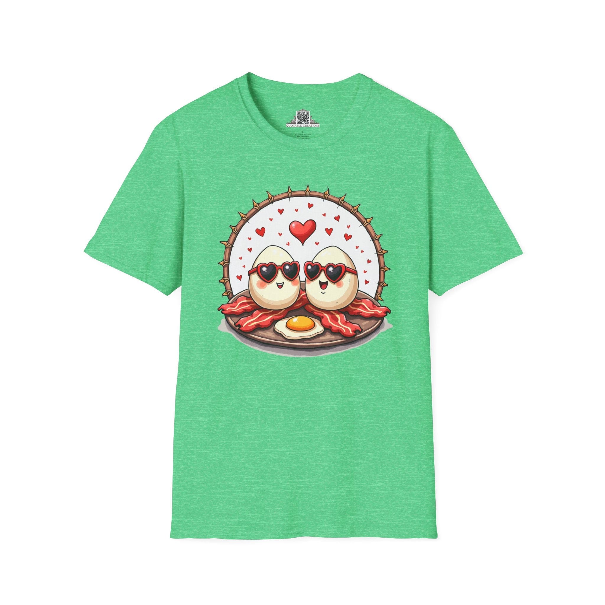 Printify T-Shirt S / Heather Irish Green Unbeatable Love Eggs - Love & Fun T-Shirt