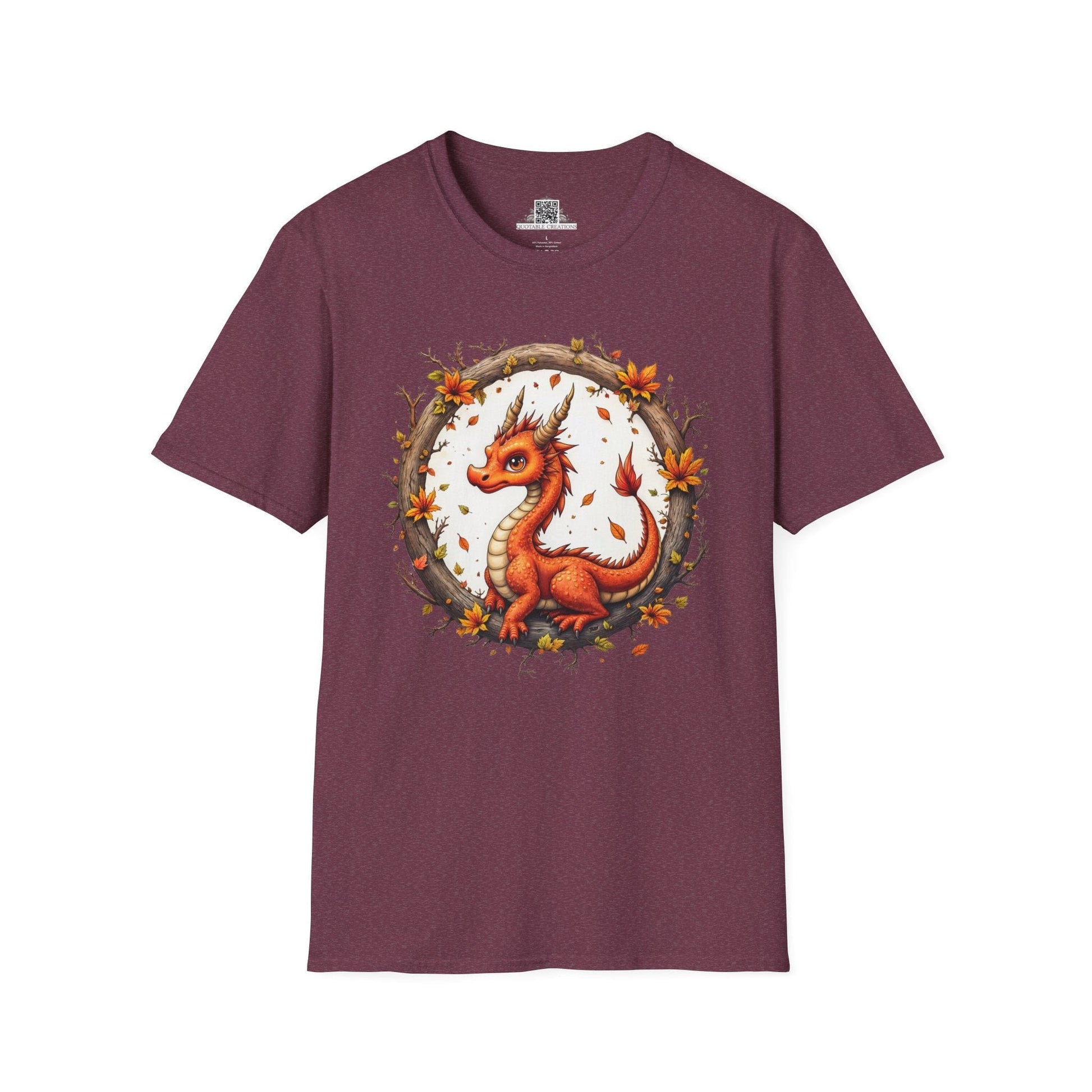 Printify T-Shirt S / Heather Maroon Autumnfire  - Dragons & Magic T-Shirt