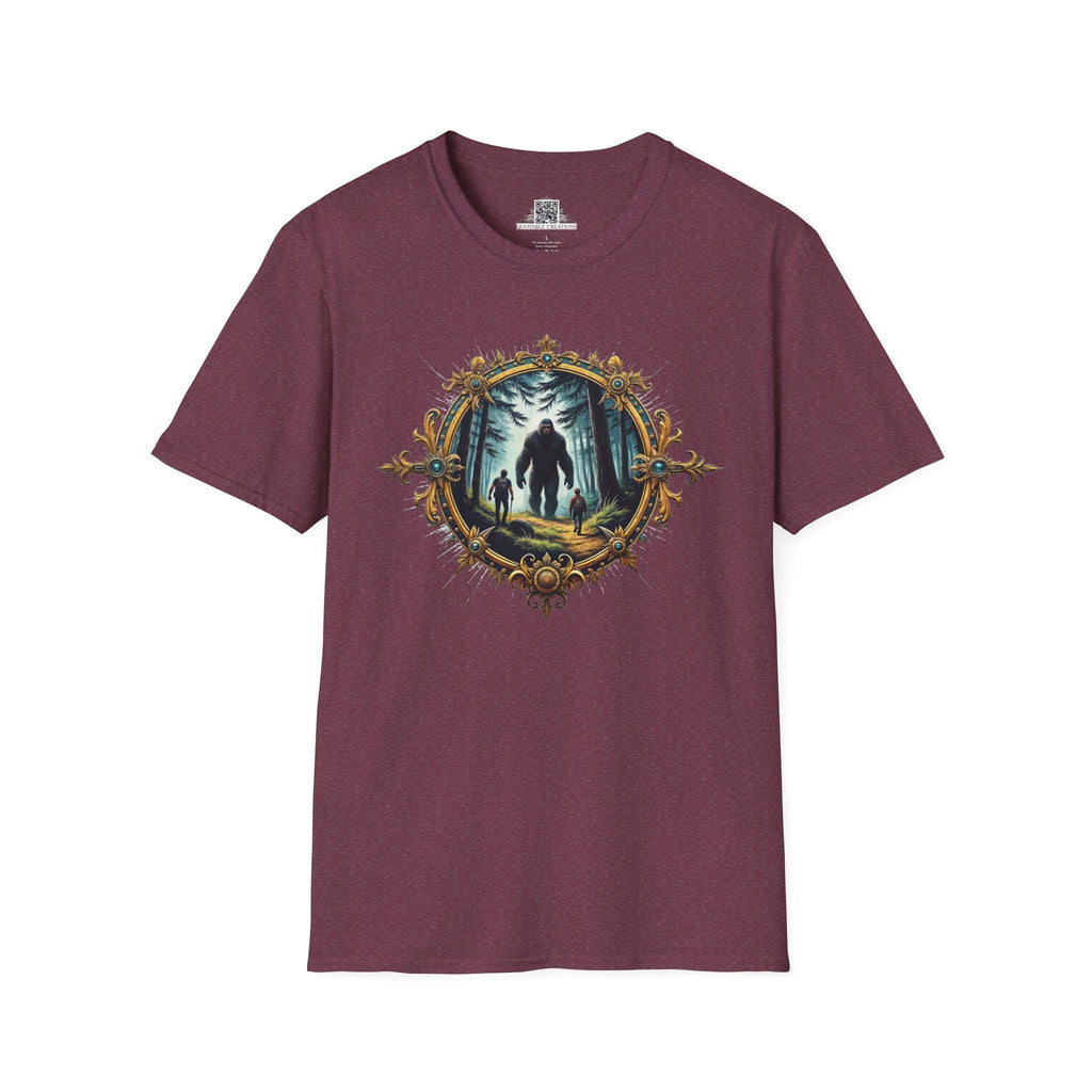Printify T-Shirt S / Heather Maroon Bigfoot Encounters - Bigfoot & Legends T-Shirt