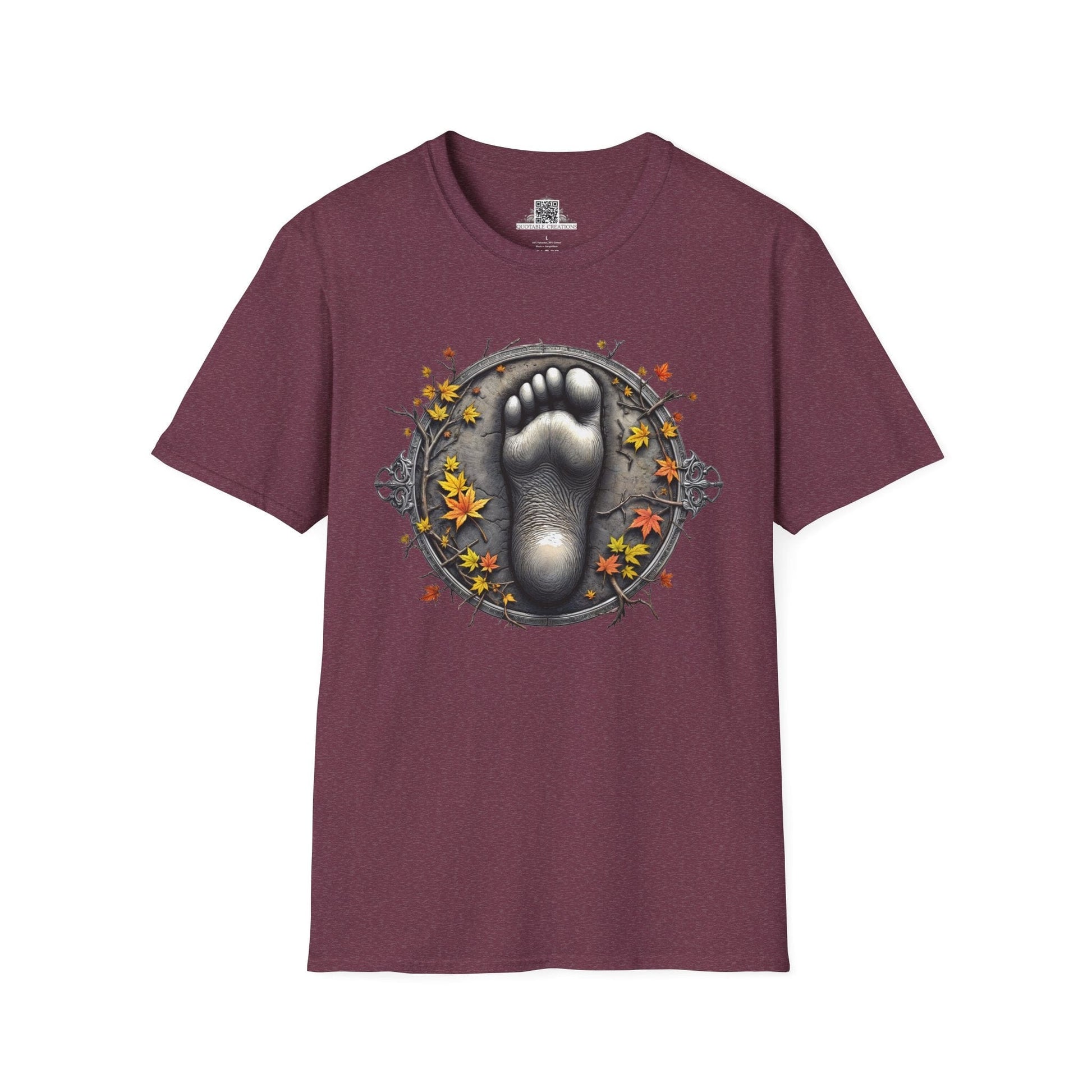 Printify T-Shirt S / Heather Maroon Bigfoot Lives - Bigfoot & Legends T-Shirt