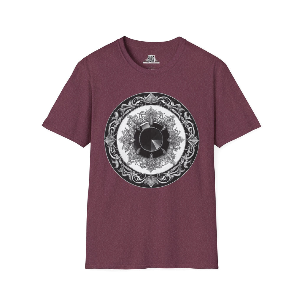 Printify T-Shirt S / Heather Maroon Black Tourmaline - Crystals & Gemstones T-Shirt