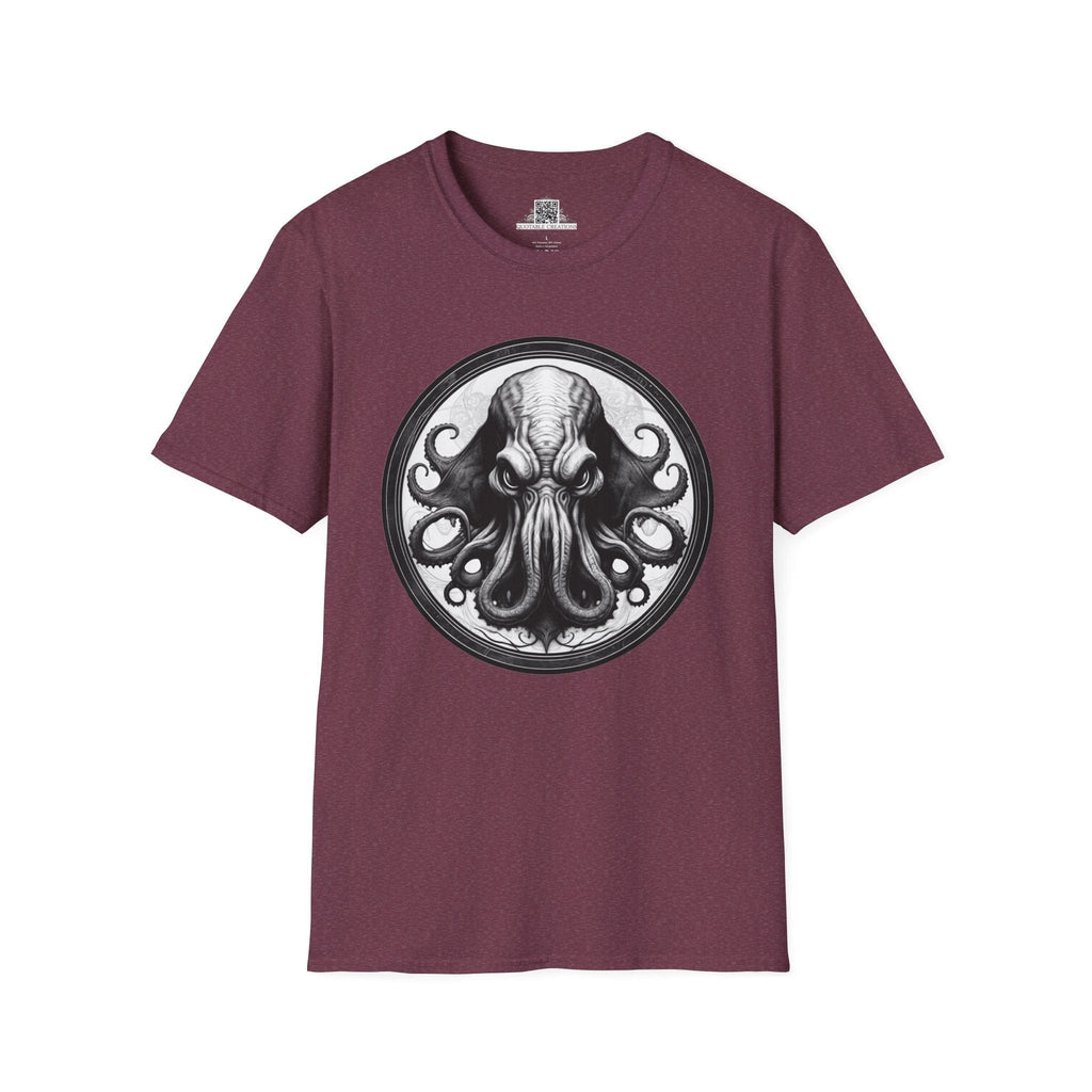 Printify T-Shirt S / Heather Maroon Cthulhu Heroes & Quests - T-Shirt