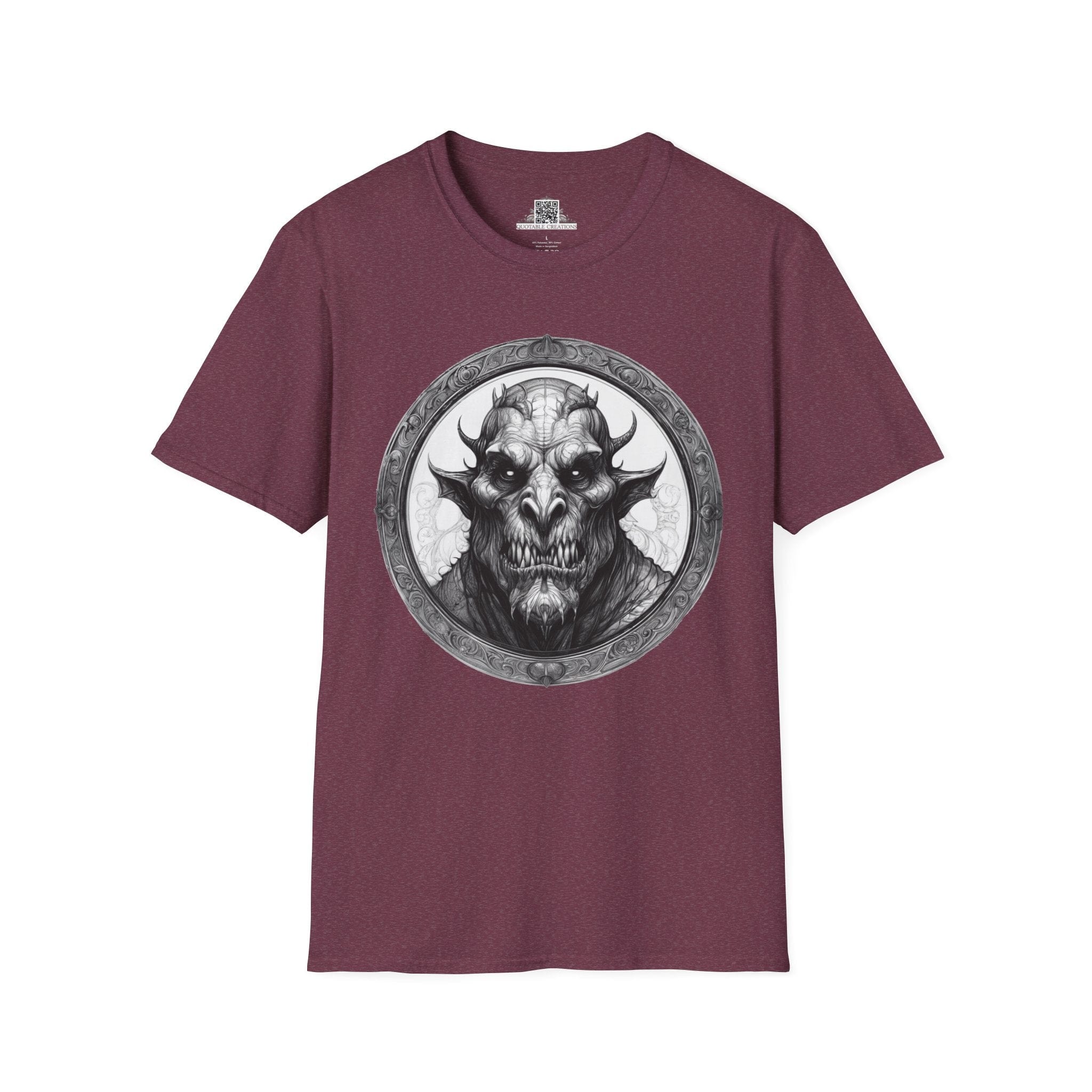 Printify T-Shirt S / Heather Maroon Grendel Heroes & Quests - T-Shirt