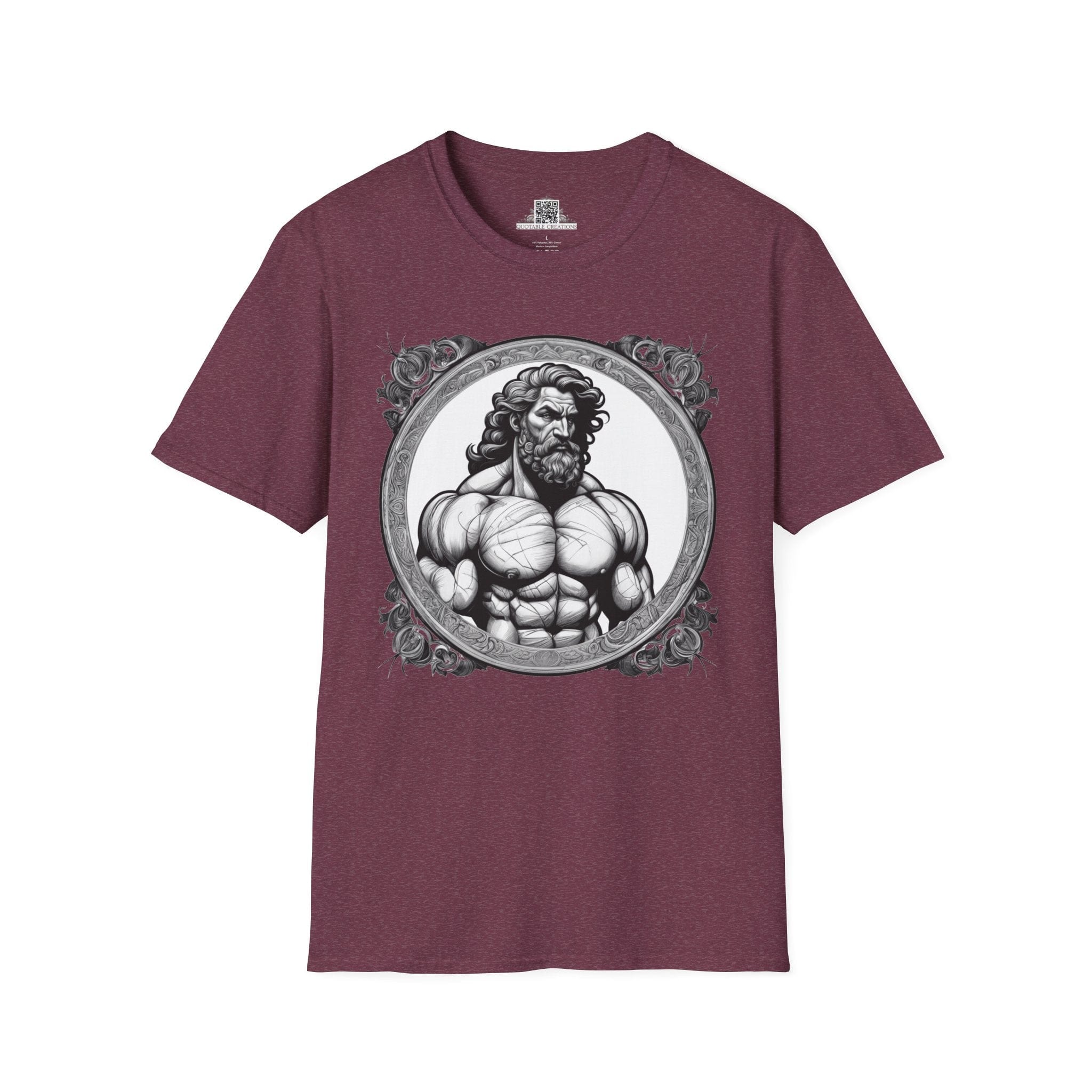 Printify T-Shirt S / Heather Maroon Hercules Heroes & Quests - T-Shirt