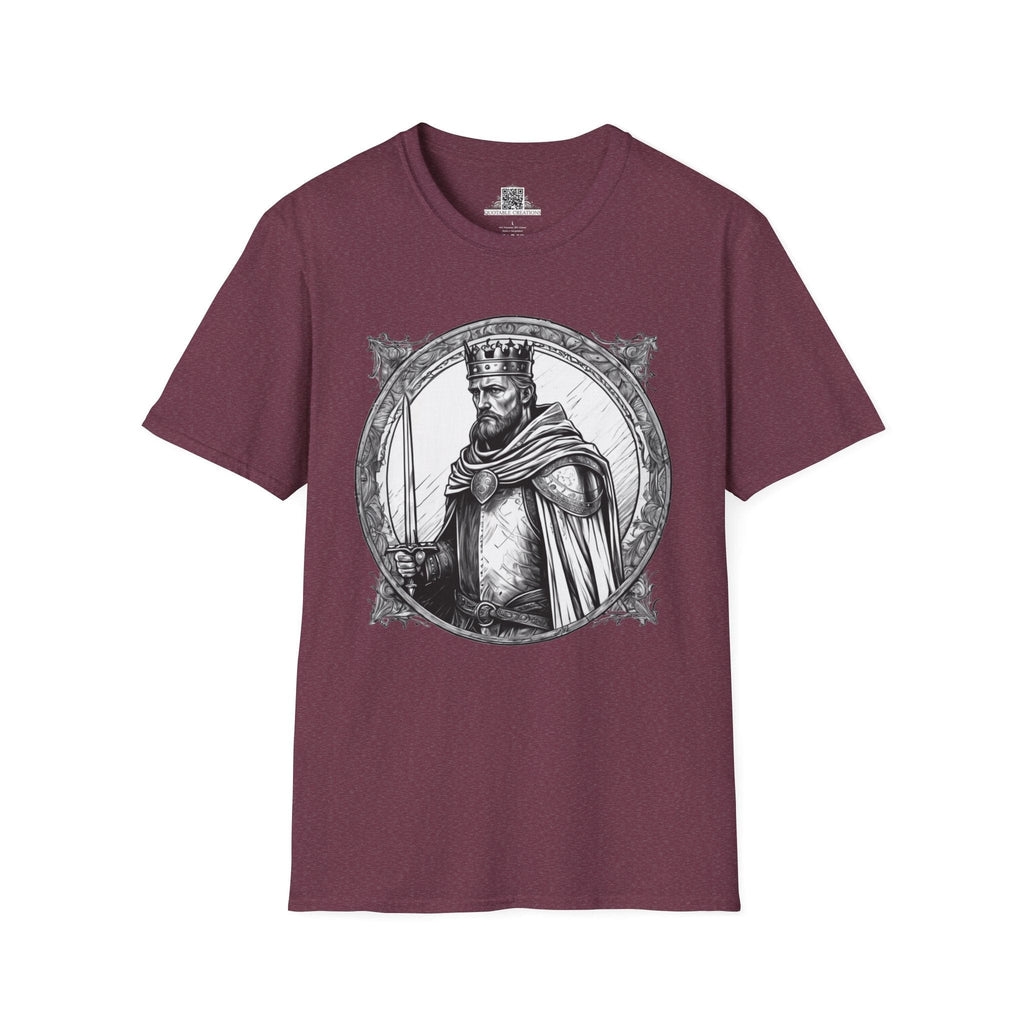 Printify T-Shirt S / Heather Maroon King Arthur Heroes & Quests - T-Shirt