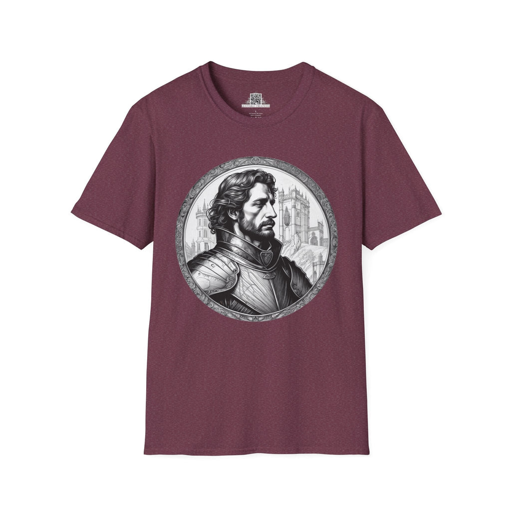 Printify T-Shirt S / Heather Maroon Lancelot - Heroes & Quests T-Shirt