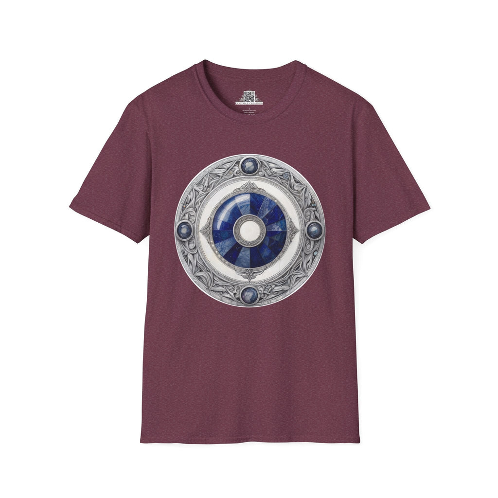 Printify T-Shirt S / Heather Maroon Lapis Lazuli - Crystals & Gemstones T-Shirt