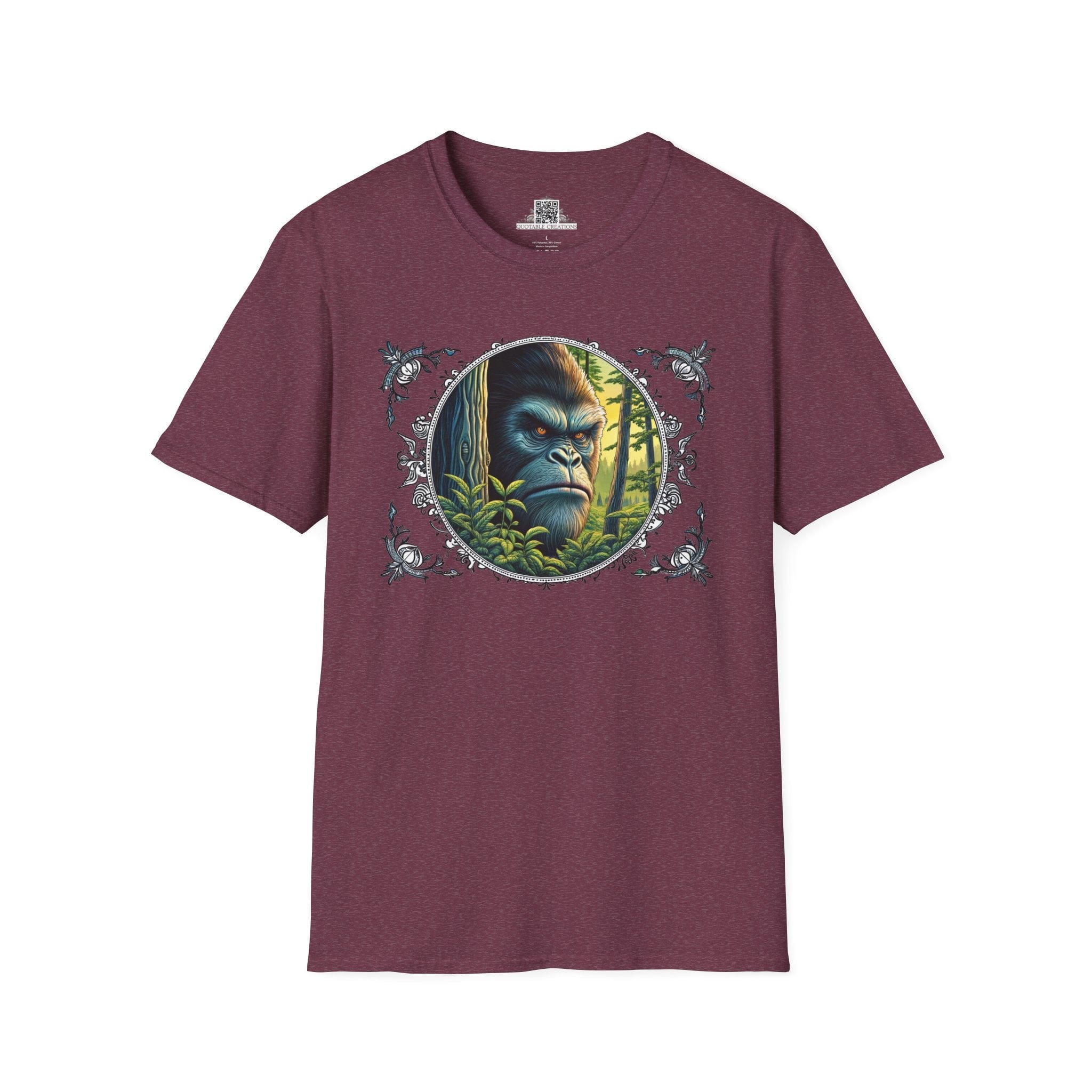 Printify T-Shirt S / Heather Maroon Legends Are Real - Bigfoot & Legends T-Shirt