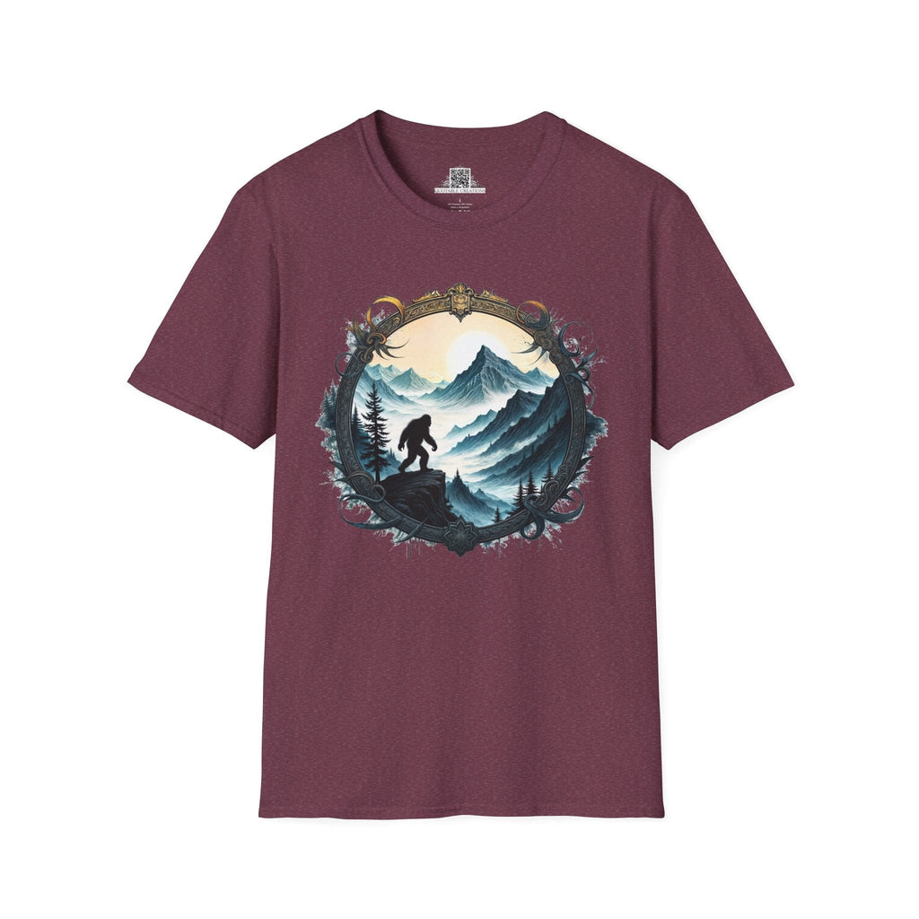 Printify T-Shirt S / Heather Maroon Legends of the Wilderness - Bigfoot & Legends T-Shirt