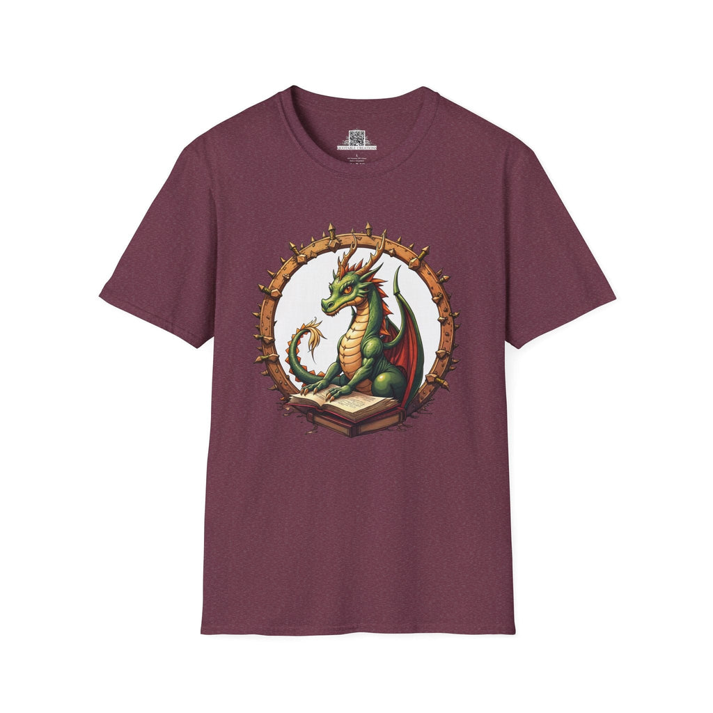 Printify T-Shirt S / Heather Maroon Lorekeeper - Dragons & Magic T-Shirt